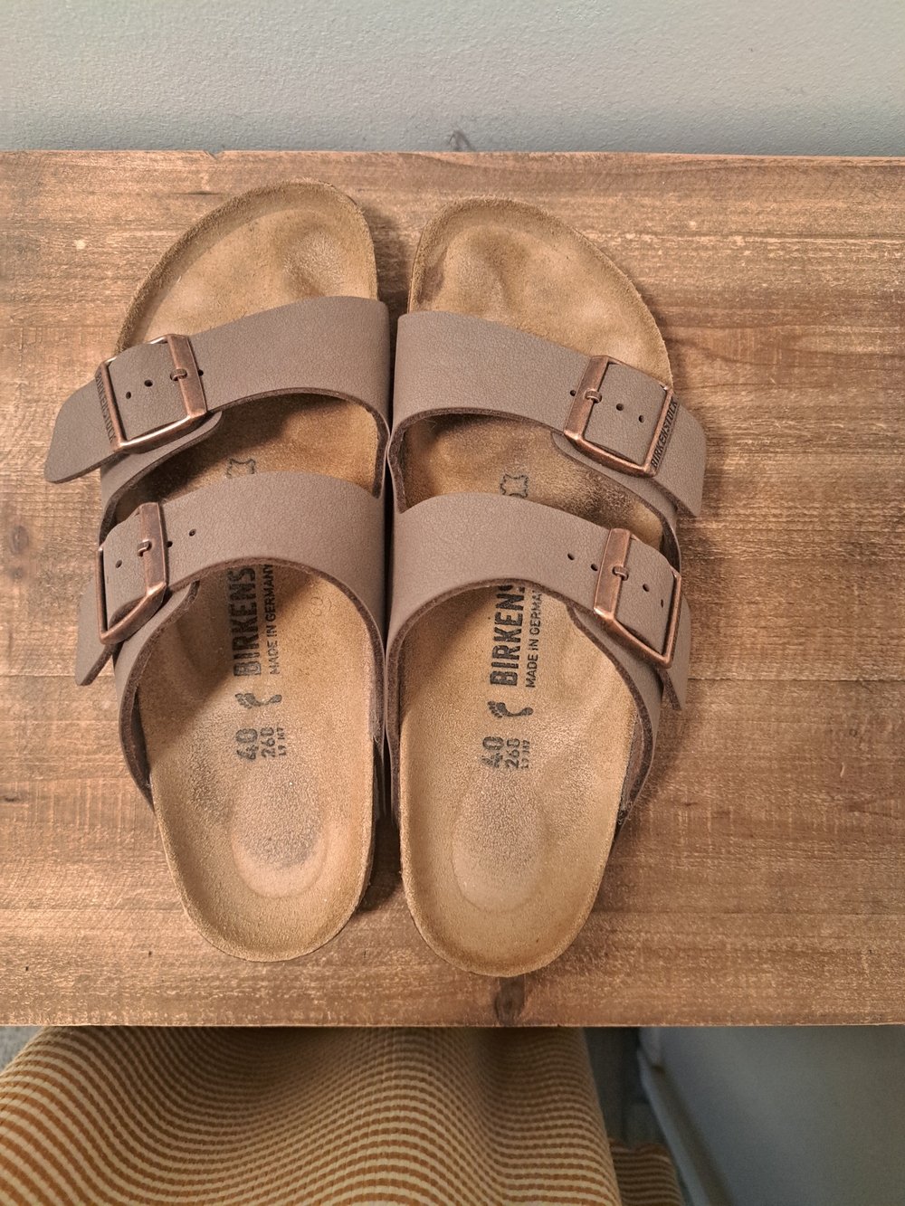 Birkenstock Taupe Double-Strap Sandals